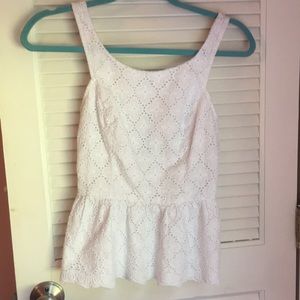 Lilly Pulitzer White Floral Top